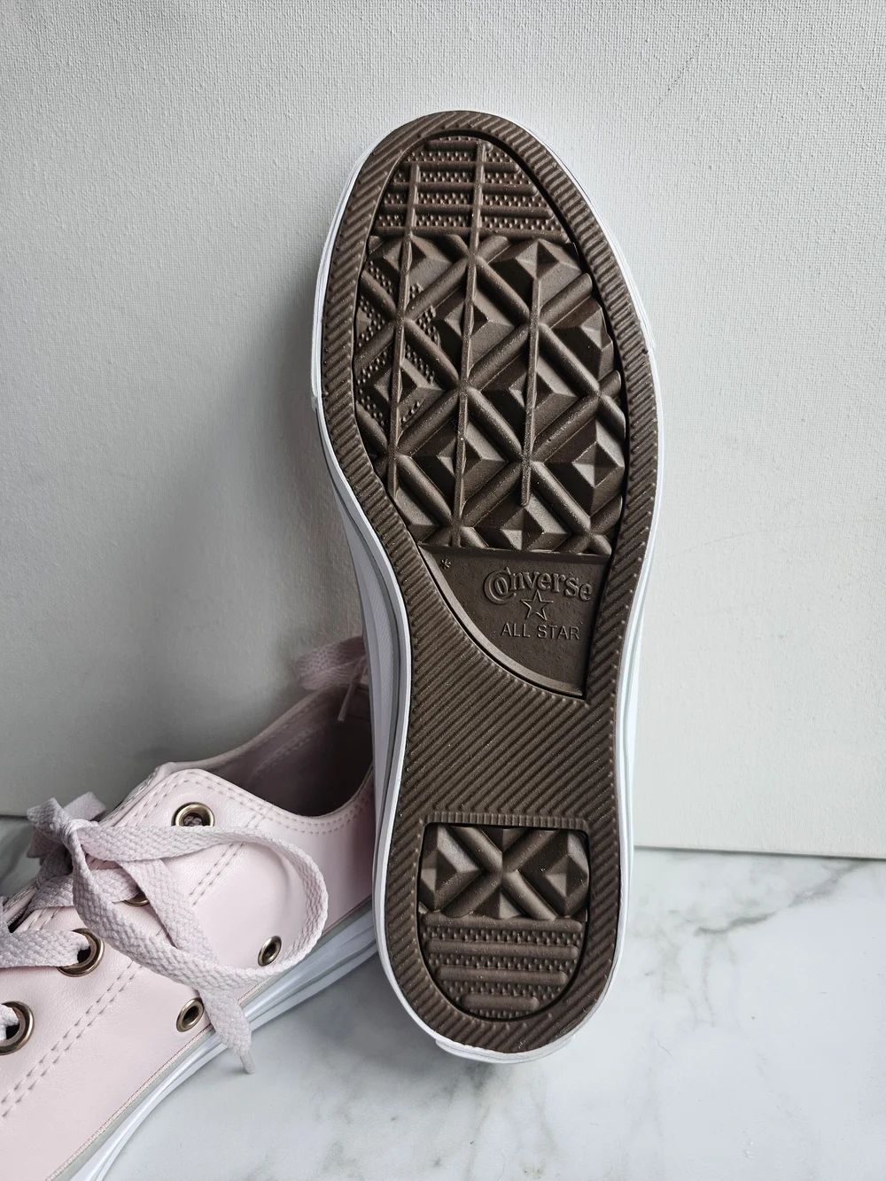 Women's Low-Top Pastel Pink Canvas Sneakers - Picture 3 of 7